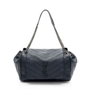 Saint Laurent Lambskin Monogram Nolita Medium Flap Bag